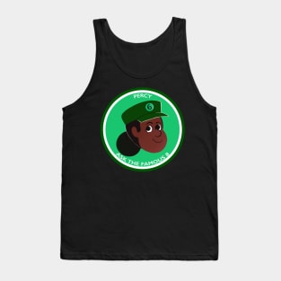 Percy Button - with text Tank Top